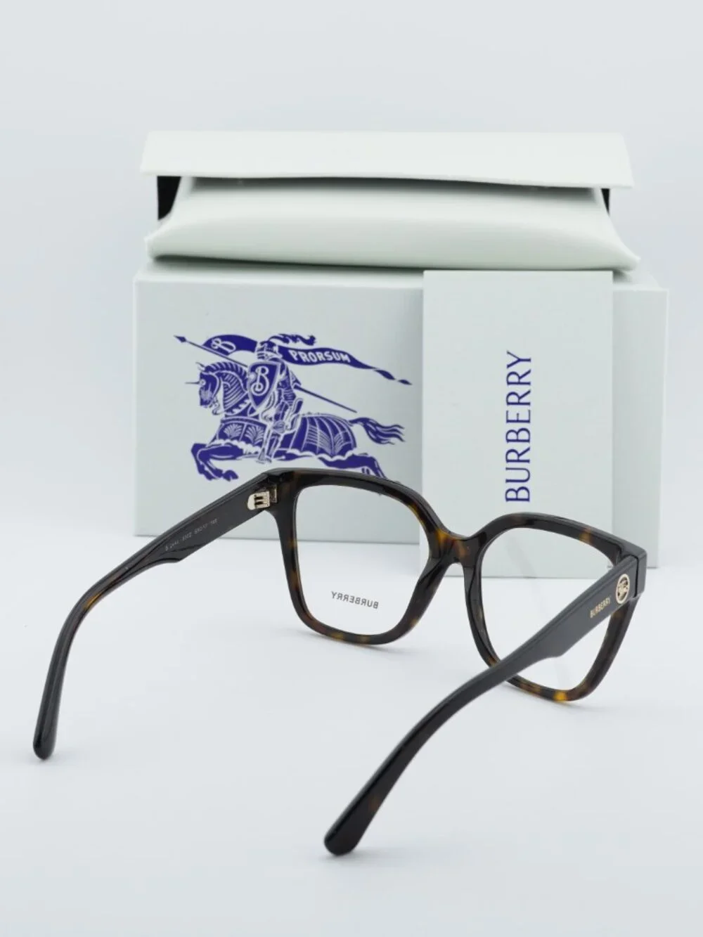 Burberry BE2443 3002 Square Eyeglasses - Havana 53mm - Picture 4 of 10